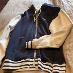 Men’s zip-up, hooded sweatshirt